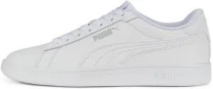 PUMA Unisex-Child Shoes Smash Sneaker, Peacoat White, 5 US Big Kid