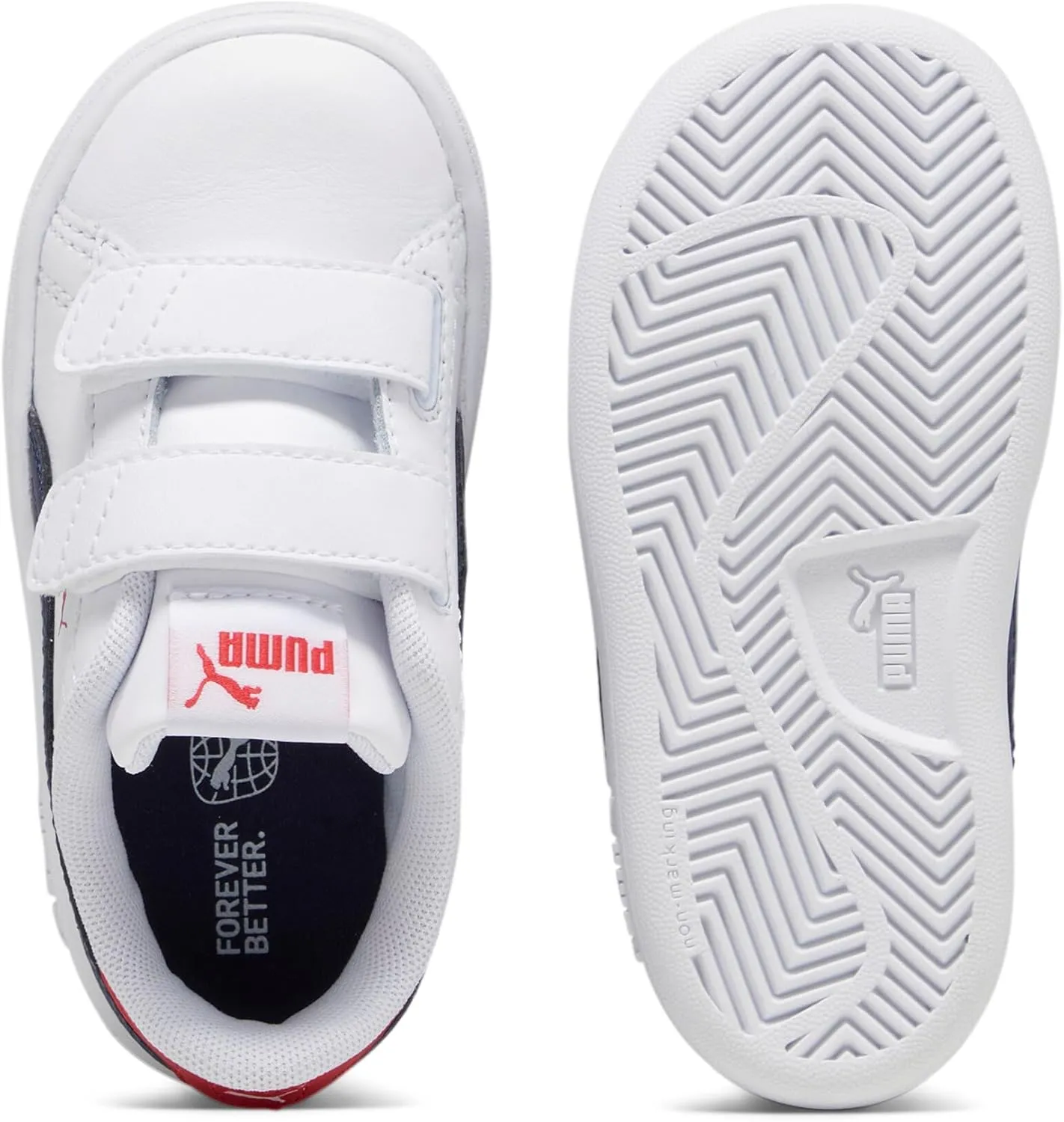 PUMA Unisex-Child Smash Hook and Loop Sneaker