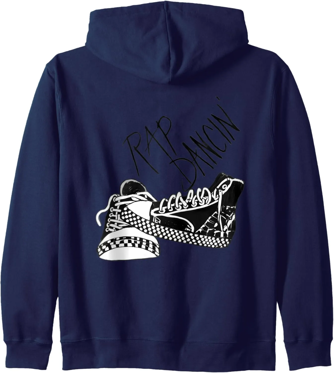 Rap Dancin' Sneakers Graffiti Vibes Zip Hoodie