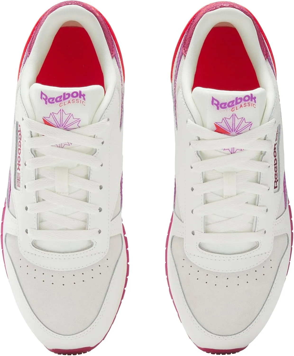 Reebok Classic Leather Sneakers for Women - Black or White Tennis Shoes Womens Size 5 to 12