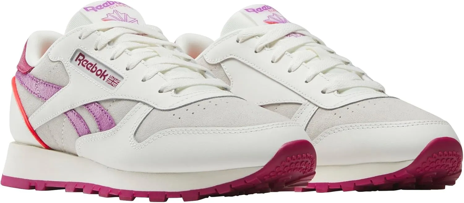 Reebok Classic Leather Sneakers for Women - Black or White Tennis Shoes Womens Size 5 to 12