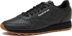 Reebok Men's Classic Leather Sneakers Black Or White Tennis Shoes