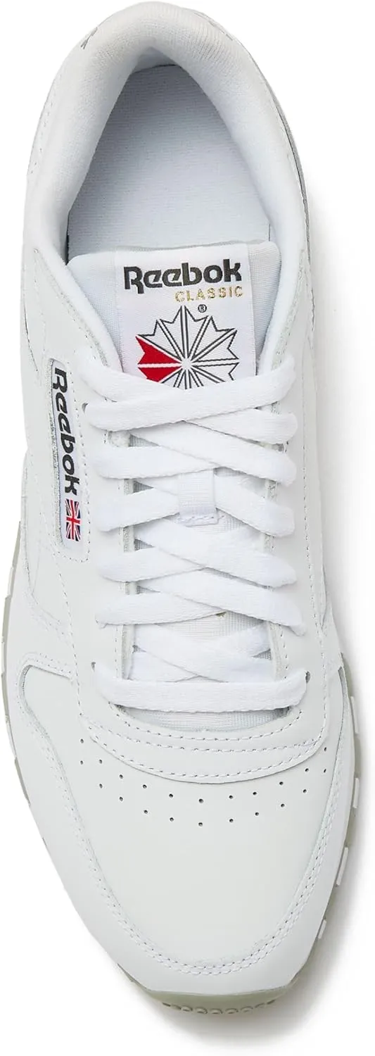 Reebok Men's Classic Leather Sneakers Black Or White Tennis Shoes