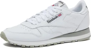 Reebok Men's Classic Leather Sneakers Black Or White Tennis Shoes