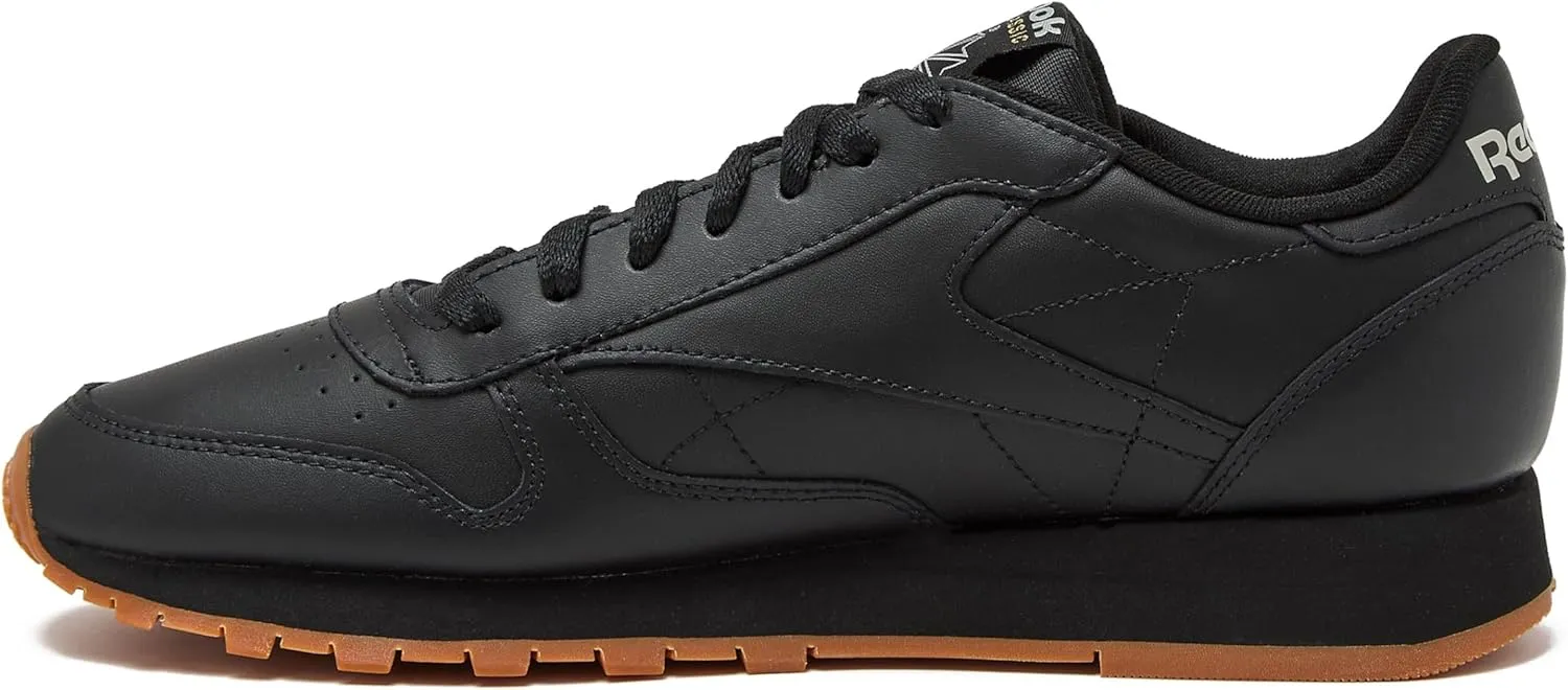 Reebok Men's Classic Leather Sneakers Black Or White Tennis Shoes
