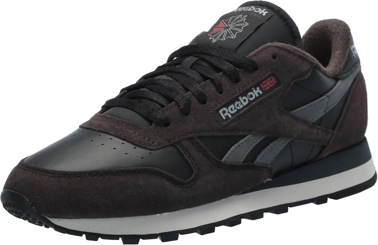 Reebok Unisex Classic Leather Sneakers Legacy, Black/Dark Matter/Grey 5, 7.5 US Men