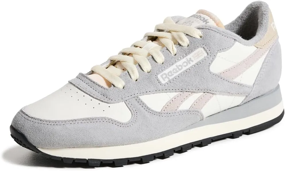Reebok Unisex Classic Leather Sneakers Legacy, Chalk/Grey 3/Moonstone, 4.5 US Men