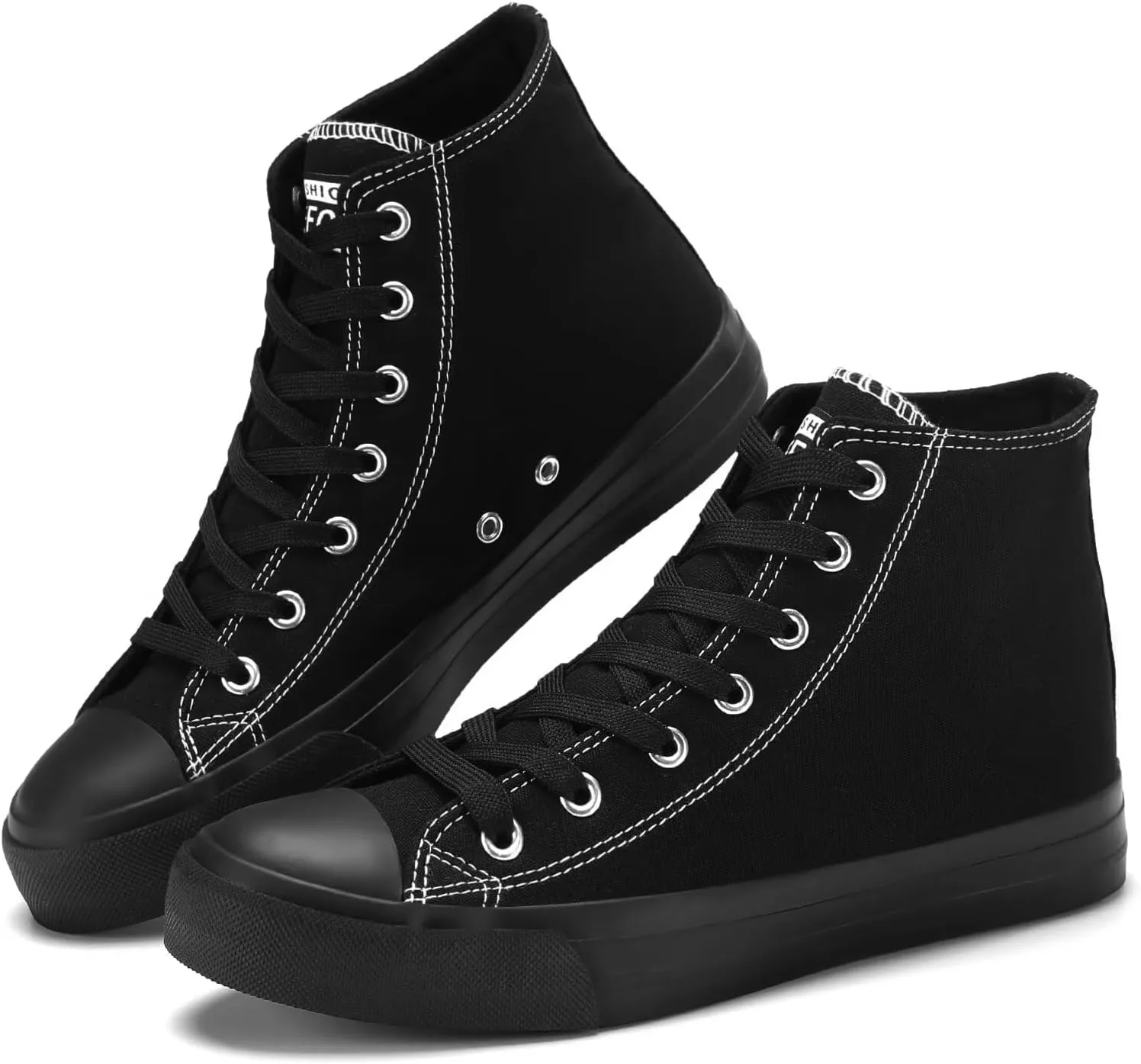 Rorbte Womens High Top Sneakers for Women Classic Lace Up Cotton Canvas Shoes Womens Casual Canvas Walking Shoes