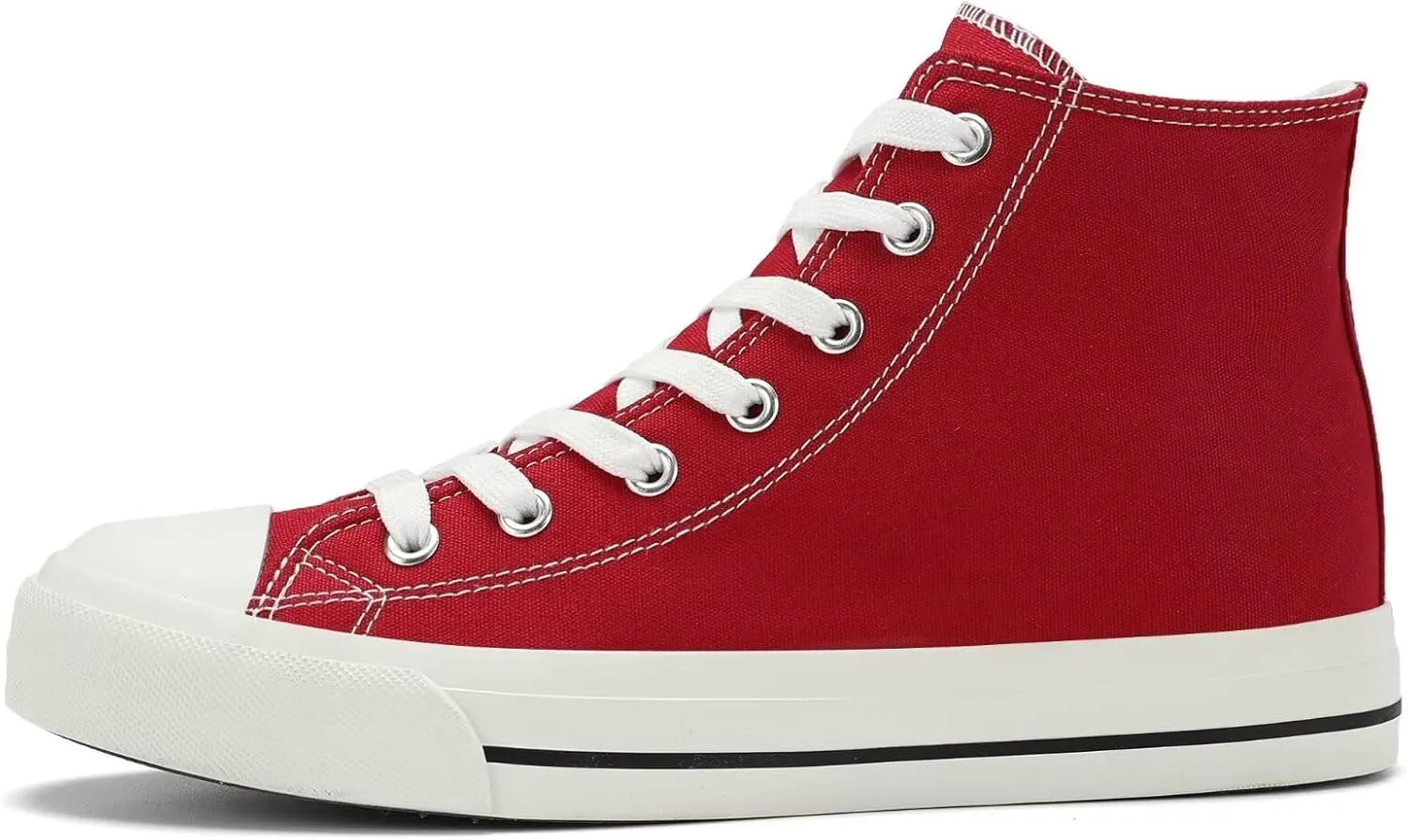 Rorbte Womens High Top Sneakers for Women Classic Lace Up Cotton Canvas Shoes Womens Casual Canvas Walking Shoes