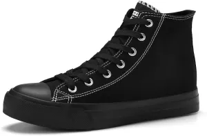 Rorbte Womens High Top Sneakers for Women Classic Lace Up Cotton Canvas Shoes Womens Casual Canvas Walking Shoes