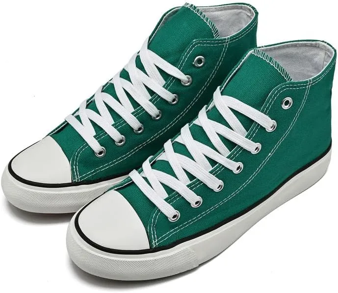 rosyclo Women's High Top Canvas Sneakers Fashion Lace-up Classic Casual Walking Shoes