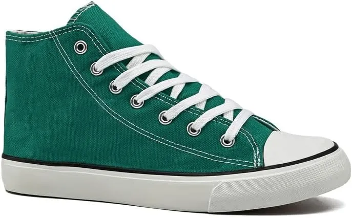 rosyclo Women's High Top Canvas Sneakers Fashion Lace-up Classic Casual Walking Shoes