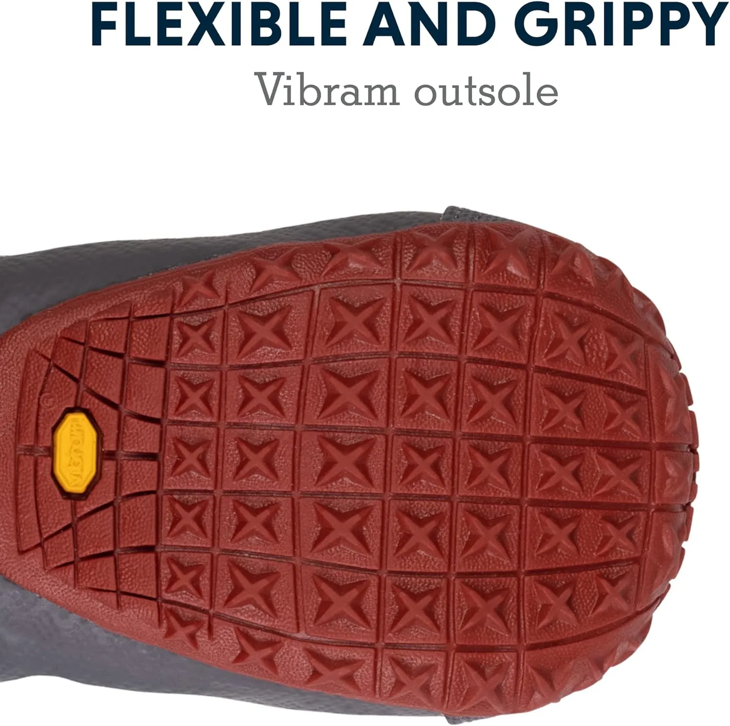 Ruffwear, Grip Trex Dog Shoes, Non-Slip Boots for Hot Pavement & Snow, Weatherproof Paw Protection with Breathable Mesh, Rugged Sole for Hiking, Red Sumac, 3.00"