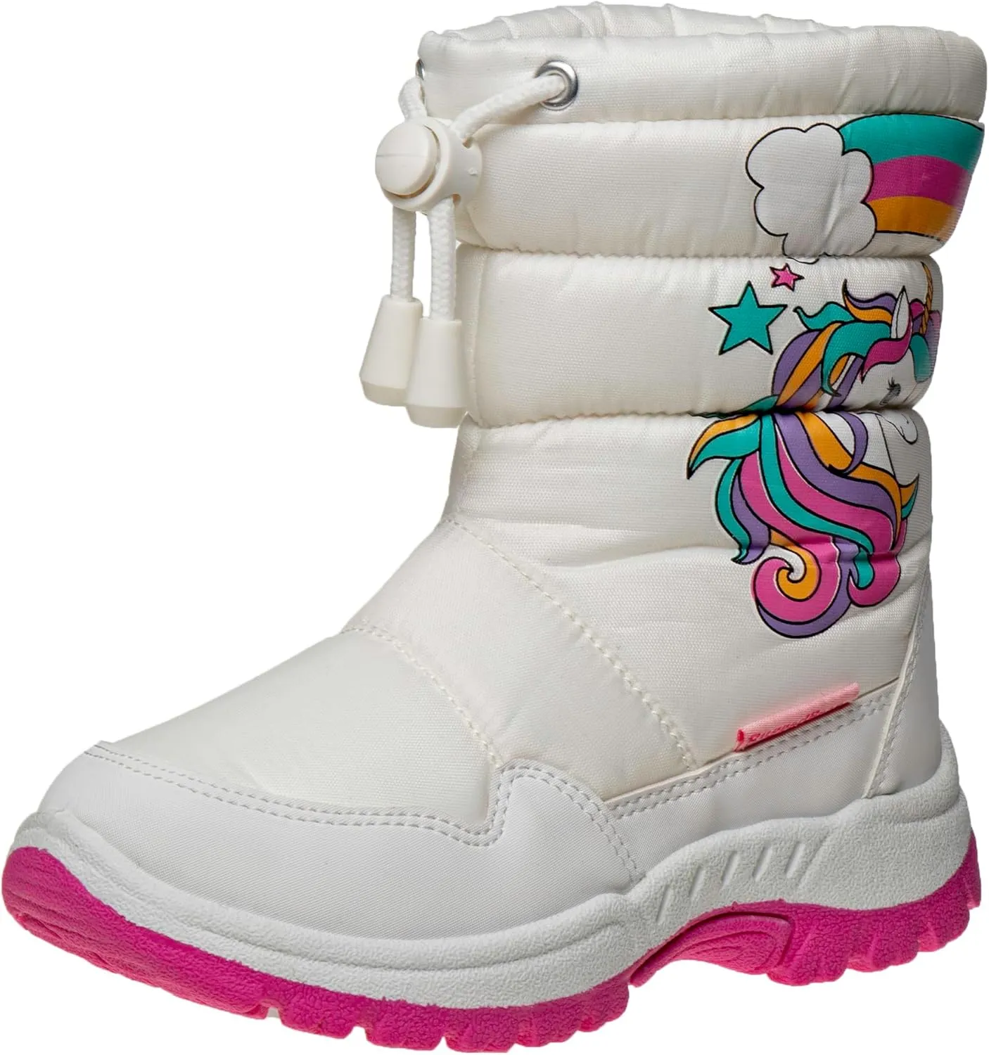 Rugged Bear Girl's Winter Snow Boot Outdoor Waterproof Fur Lined Top