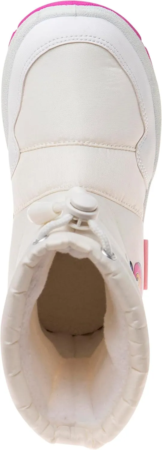 Rugged Bear Girl's Winter Snow Boot Outdoor Waterproof Fur Lined Top