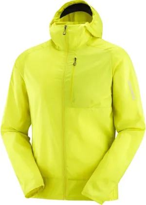 Salomon Men’s Bonatti Cross Wind, Reflective Windproof Hooded Zip-Up Jacket
