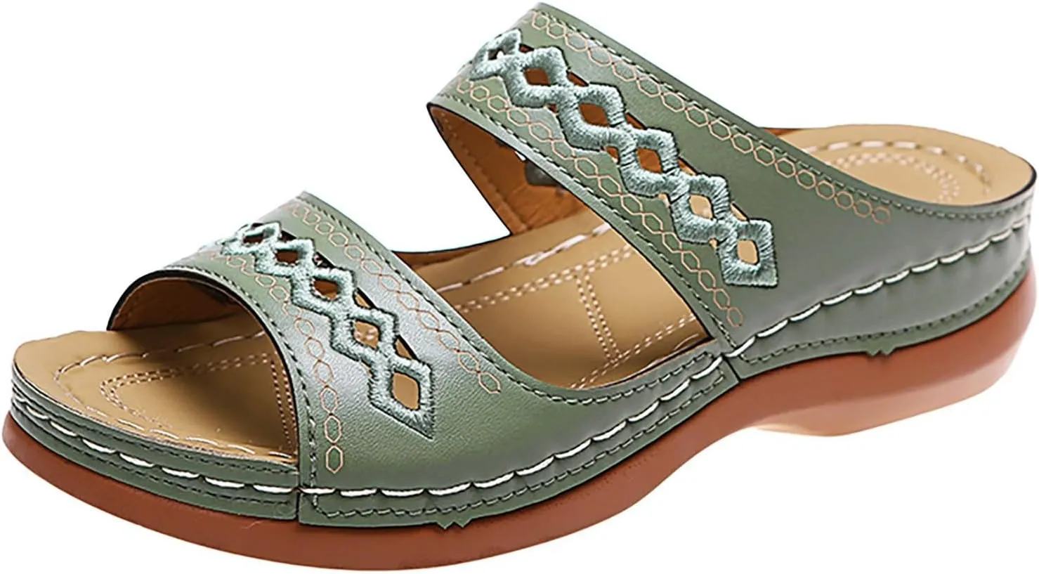 Sandals for Women Dressy Summer, Womens Sandals Comfy Platform Sandal Shoes Comfortable Summer Beach Travel Sandals