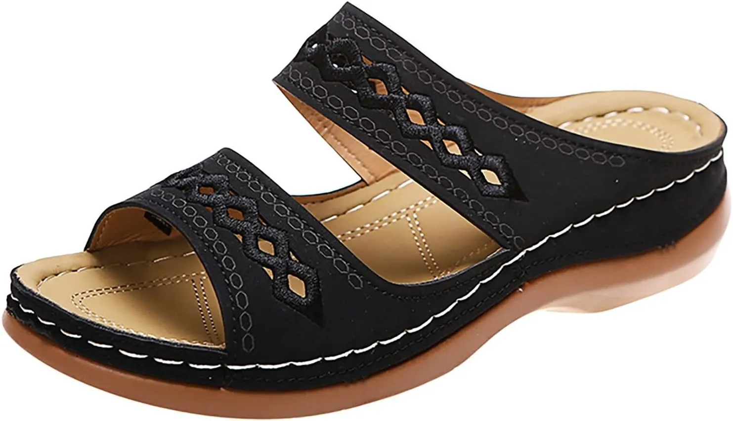 Sandals for Women Dressy Summer, Womens Sandals Comfy Platform Sandal Shoes Comfortable Summer Beach Travel Sandals