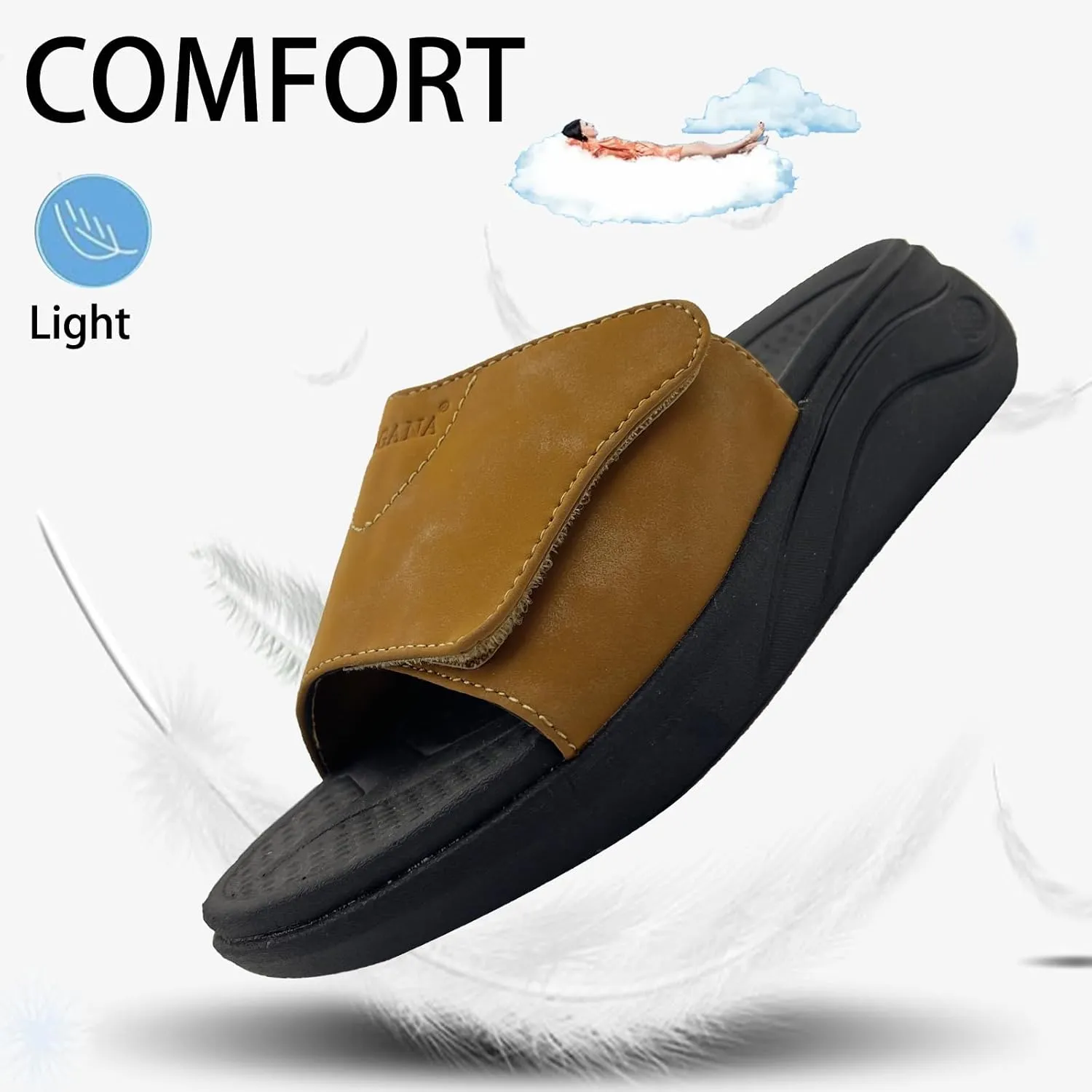 Sandals for Women with Adjustable Width Arch Support Orthotic for Swollen Feet | Foot Pain Relief