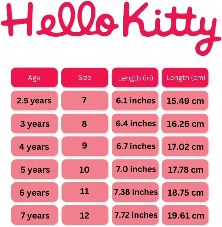 Sanrio Hello Kitty Sneakers - Lightweight Athletic Breathable Girls Shoes (Toddler-Little Kid)