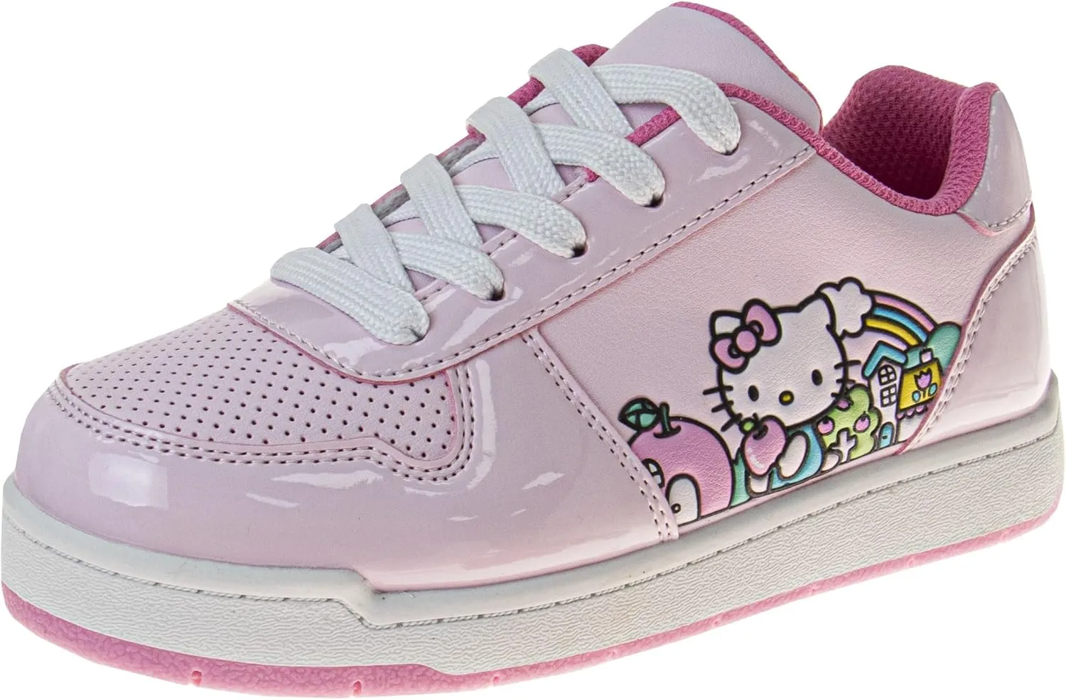 Sanrio Hello Kitty Women's Sneakers - Lightweight Athletic Breathable Running Tennis Shoes - White (Womens-Adult)