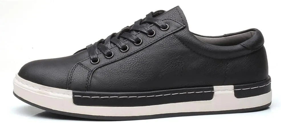 Santimon Mens Classic Sneakers Fashion Leather Sprinter Lace Up Dress Oxfords Shoes