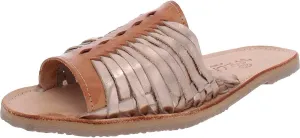 Sbicca Womens Lawrin Slip On Metallic Flats Tan 7 Medium (B,M)