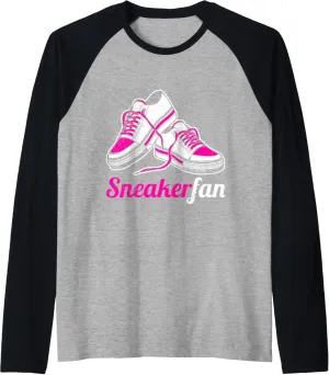 Shoe Collection SNEAKER FAN Funny Shoe Collector Raglan Baseball Tee