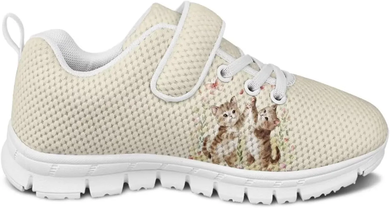 Showudesigns Slip On Sneakers for Kids Girls Running Tennis Shoes Gym School Exercise Trainers