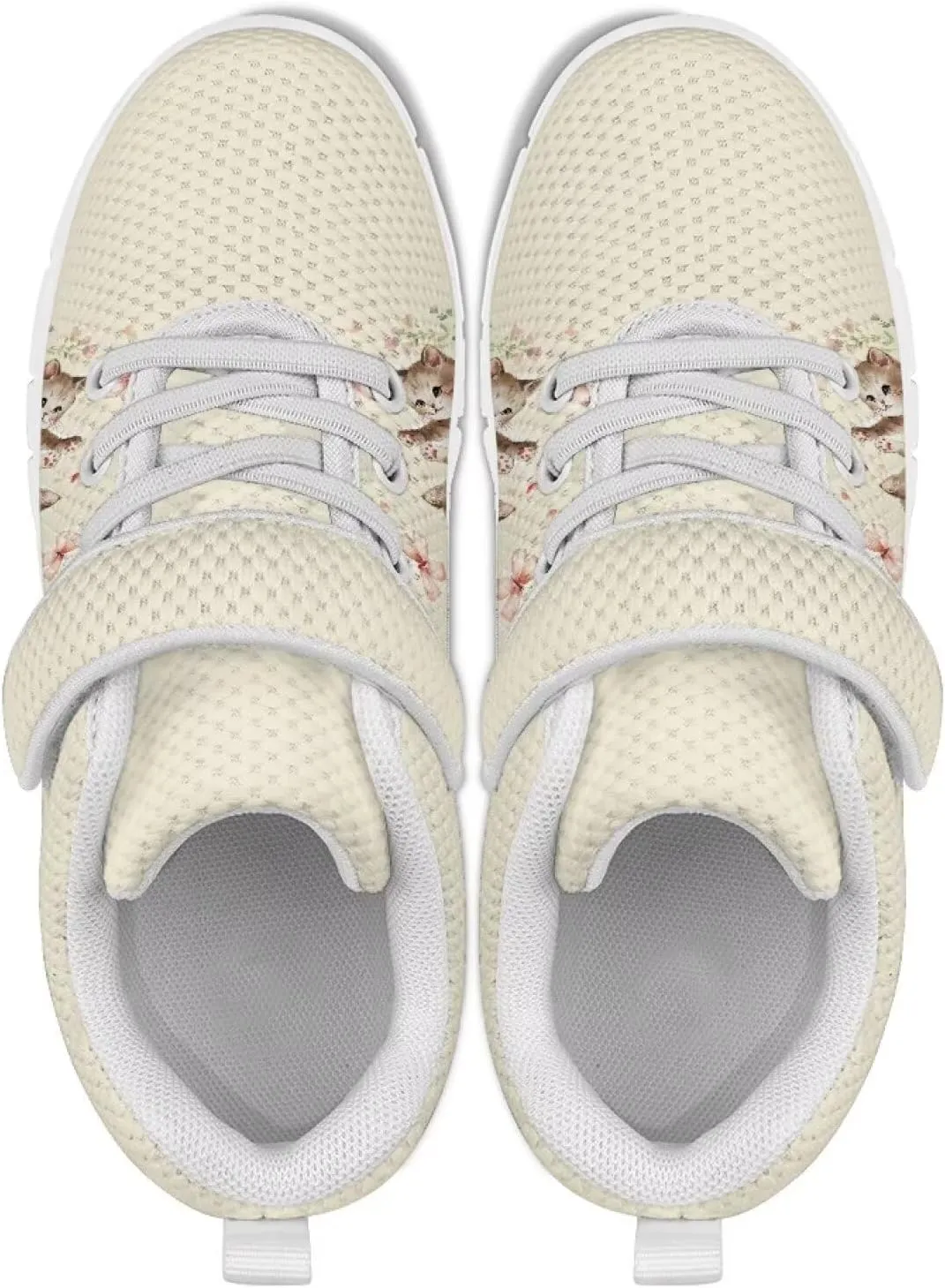 Showudesigns Slip On Sneakers for Kids Girls Running Tennis Shoes Gym School Exercise Trainers
