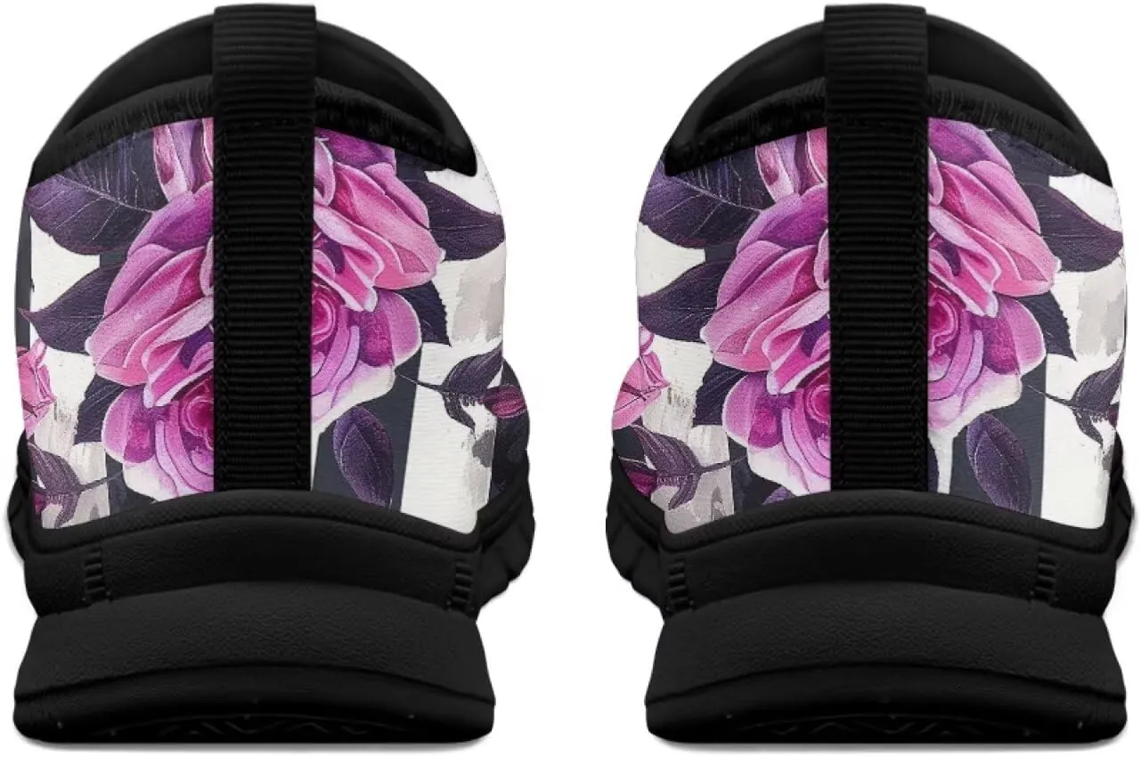 Skull Print Slip on Shoes for Men Women Loafers Hands Free Shoes Running Sneakers Breathable Walking Shoes