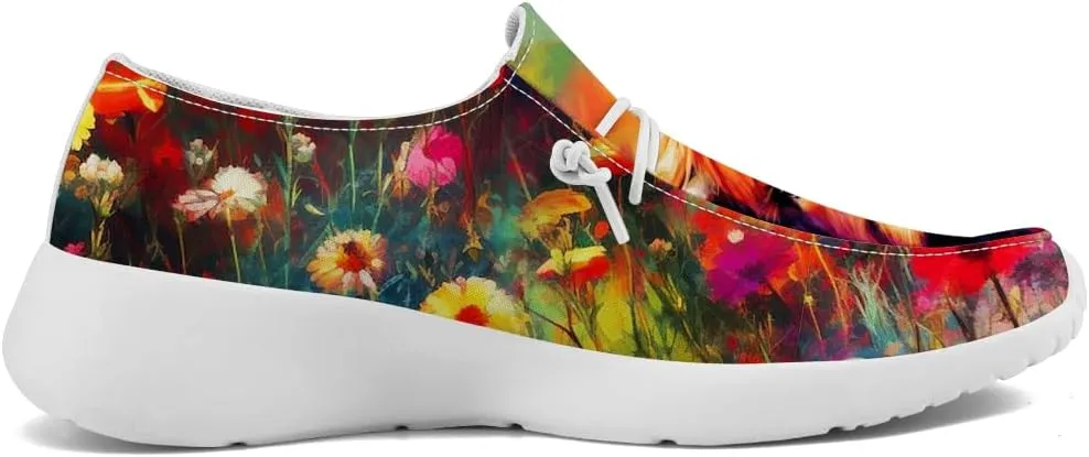 Slip-on Shoes Women Cow Loafers Walking Shoes Gifts for Women Men