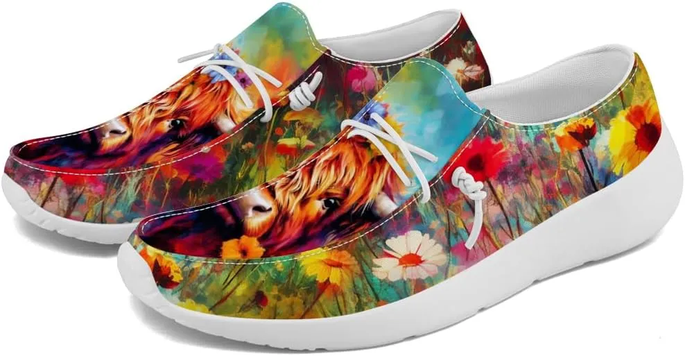 Slip-on Shoes Women Cow Loafers Walking Shoes Gifts for Women Men