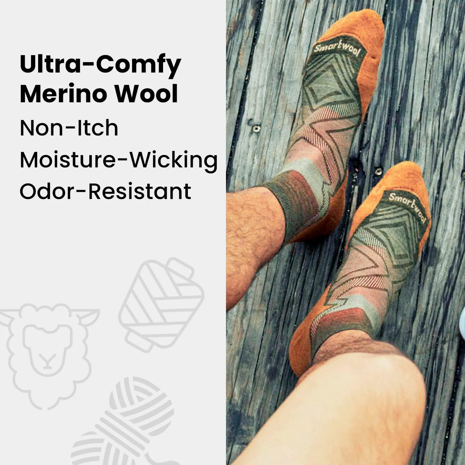 Smartwool Men's Hike Light Cushion Winding Trail Crew Socks