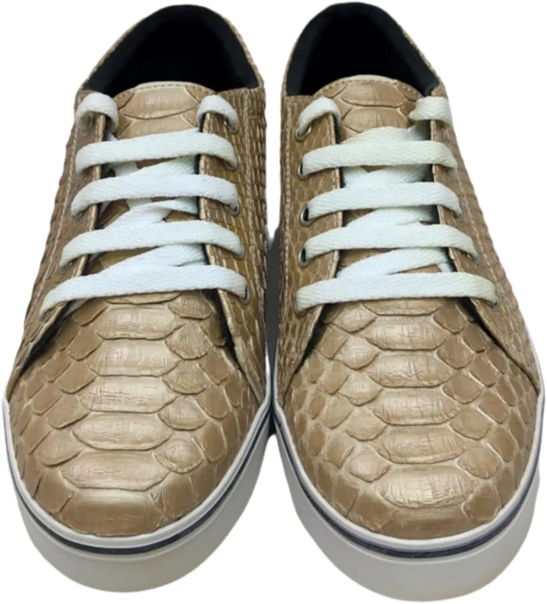 Snakeskin Low Top Platform Sneakers Shoes