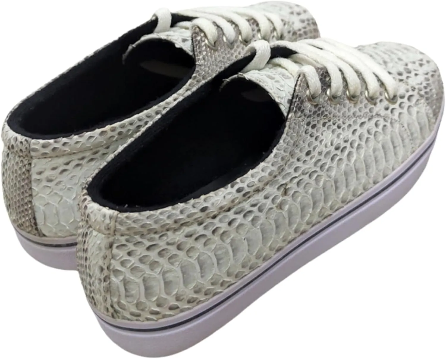 Snakeskin Low Top Platform Sneakers Shoes