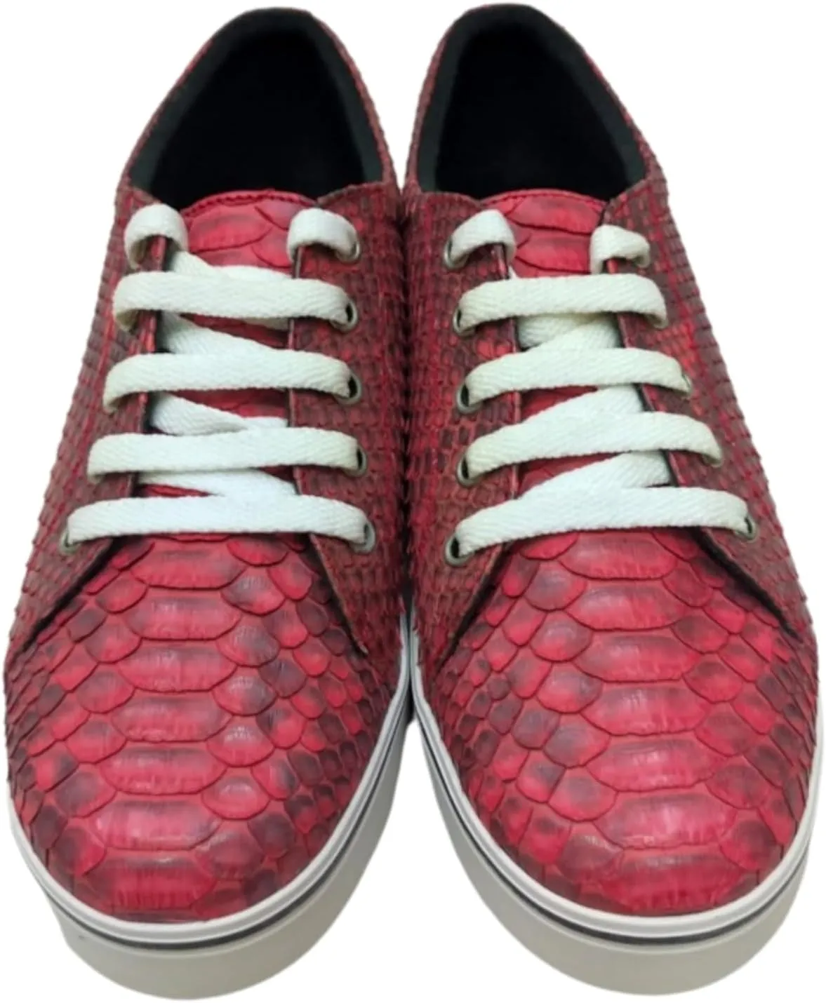 Snakeskin Low Top Platform Sneakers Shoes
