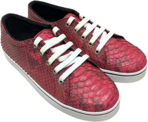 Snakeskin Low Top Platform Sneakers Shoes