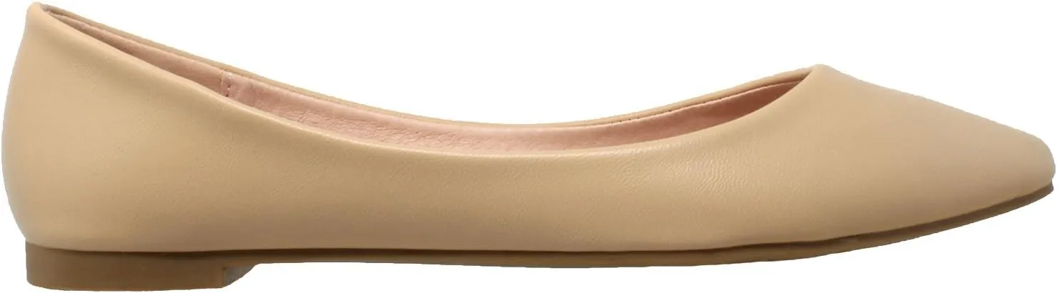 SOBEYO Women Ballet Flats Pointed Toe Slip On Closed Toe Shoes