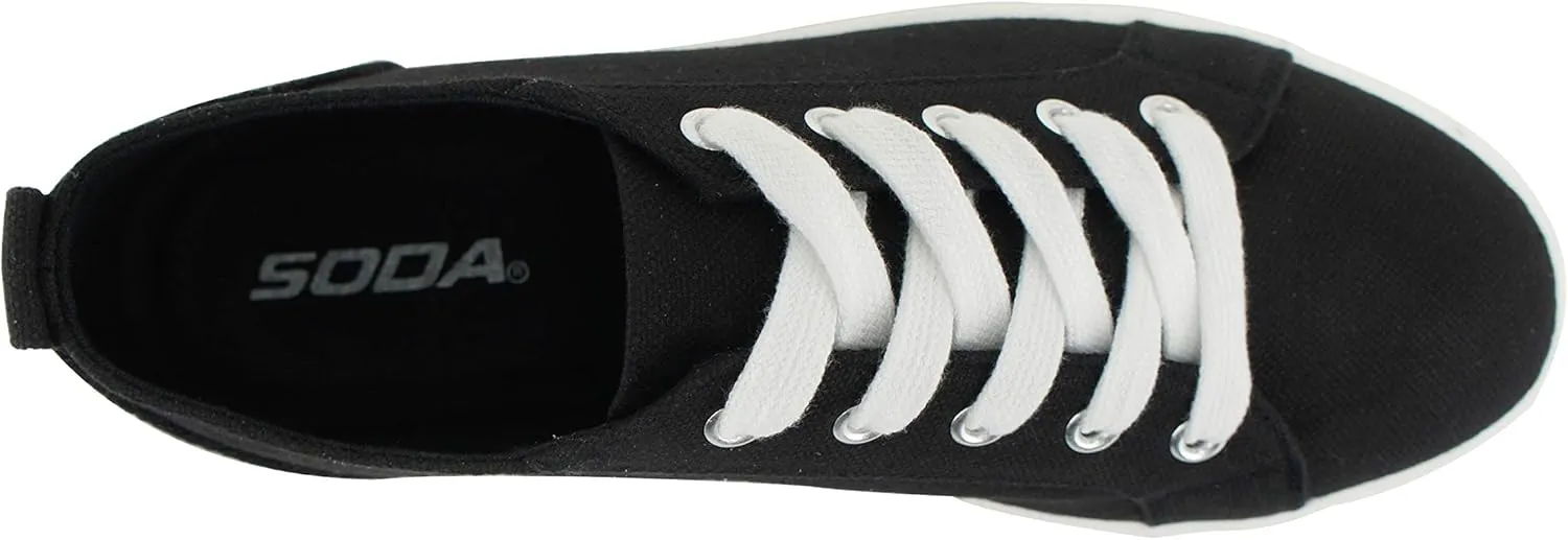 Soda Petal ~ Women Double Deck Bottom Sole Fashion Sneakers with Padded Comfortable Sock