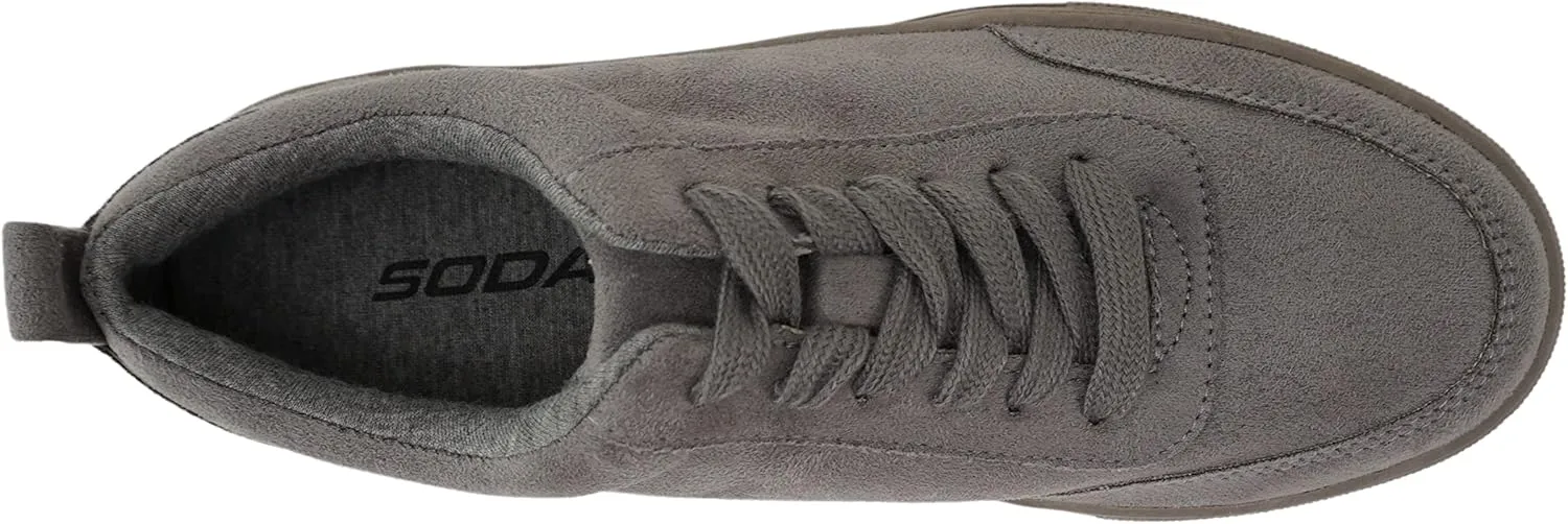 Soda “Slick” ~ Women Low Top Style Padded Insole Fashion Lace-Up Sneakers