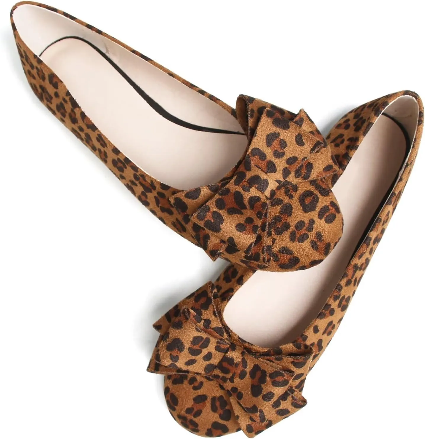 Stunner Women's Dress Flats Cute Round Toe Bowknot Flats Comfortable Ballet Flats Casual Slip On Flat Shoes
