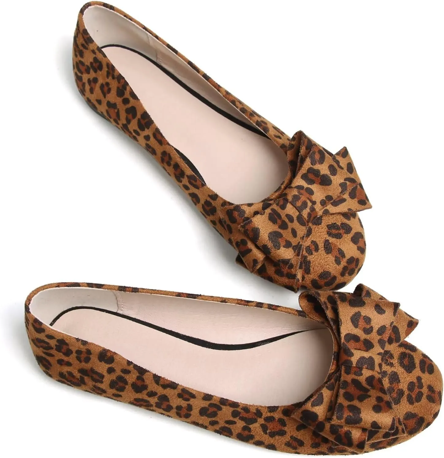 Stunner Women's Dress Flats Cute Round Toe Bowknot Flats Comfortable Ballet Flats Casual Slip On Flat Shoes