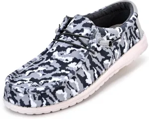 suroad Men's Loafers Slip on Shoes for Men Casual Canvas Shoes Comfortable & Light-Weight
