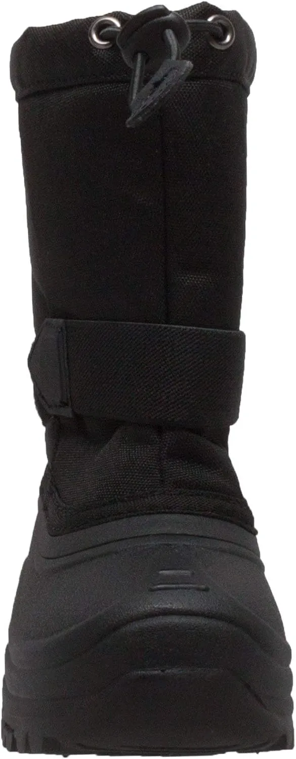TECS 7in Toddler Girls Waterproof Nylon Rubber Shell Winter Boots - Works in -25F/ -32C, Excellent Traction, Easy to Slip on and Lightweight