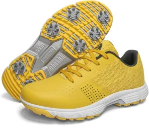 THESTRON Professional Golf Shoes for Men 7 Spikes Non-Slip Outdoor Golf Sport Training Sneakers Mens Comfortable Sport Shoes for Golfing Size 7-15