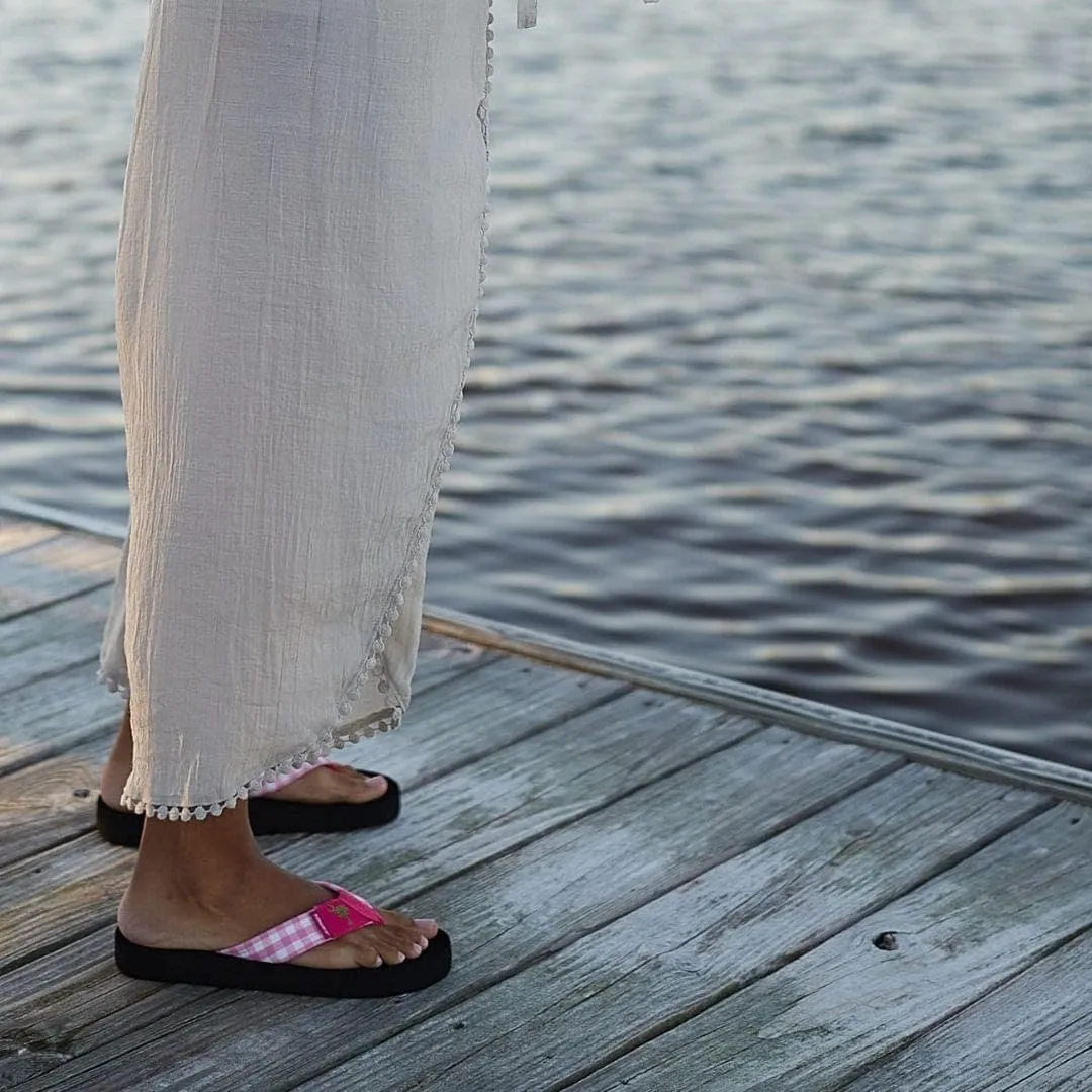 Tidewater Palmetto Moon Palm Tree Flip Flops