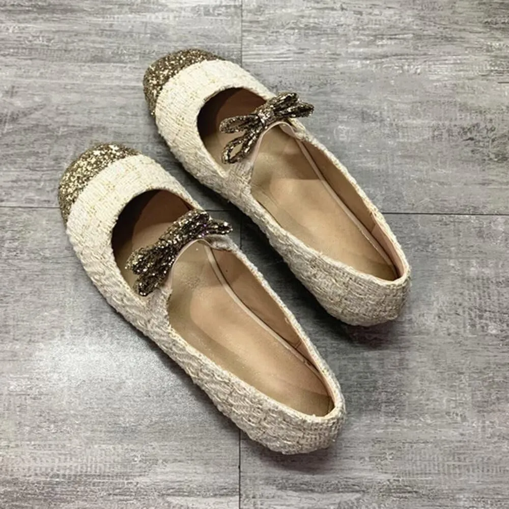 TN TANGNEST Flats for Women Classical Square Toe Mary Jane Flats Soft One Line Strap Flats Slip On Flats