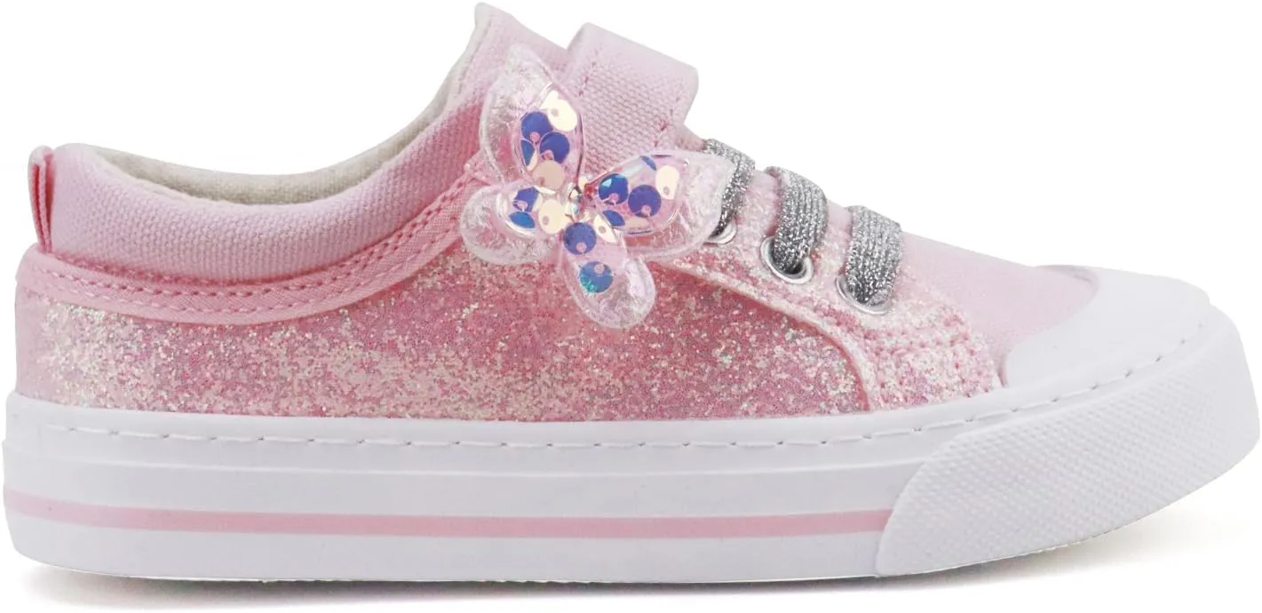 Toandon Kids Adorable Fashion High Top Casual Canvas Sneakers
