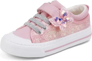 Toandon Kids Adorable Fashion High Top Casual Canvas Sneakers